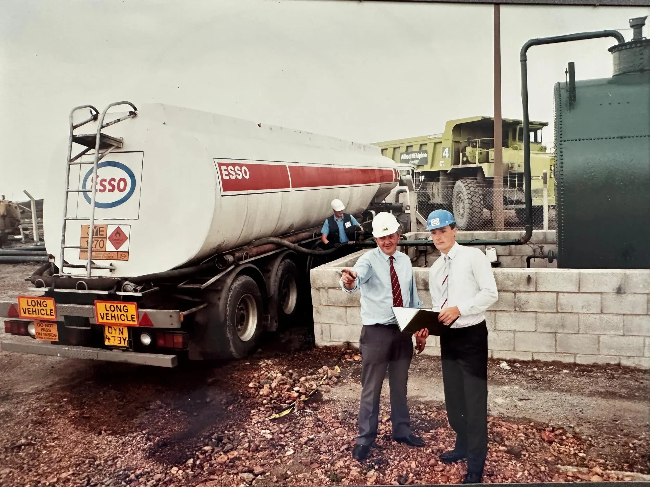 Installing a New Tank at an Open-Cast Mine